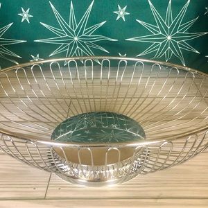 Chrome Plated Bread Bun Roll Basket Serveware